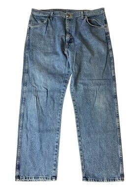 Rustler Men's Blue Denim Jeans Size 40x30 Straight Leg 100% Cotton